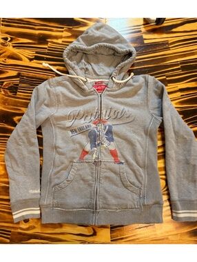 Mitchell & Ness New England Patriots gray zip hoodie